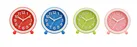 plastic table clock